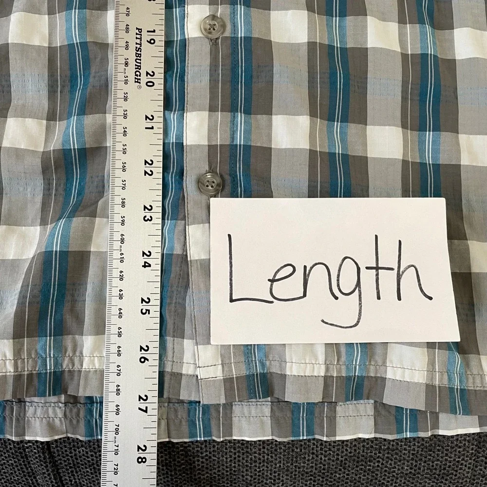 EMS Eastern Mountain Sports Plaid‎ Button Up Sm Short Sleeve Lightweight Outdoor
